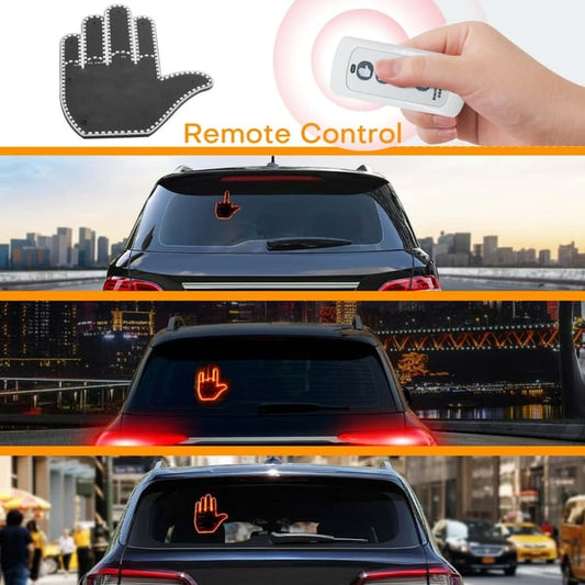 LED Hand Car Animation Sticker + Remote Control Included