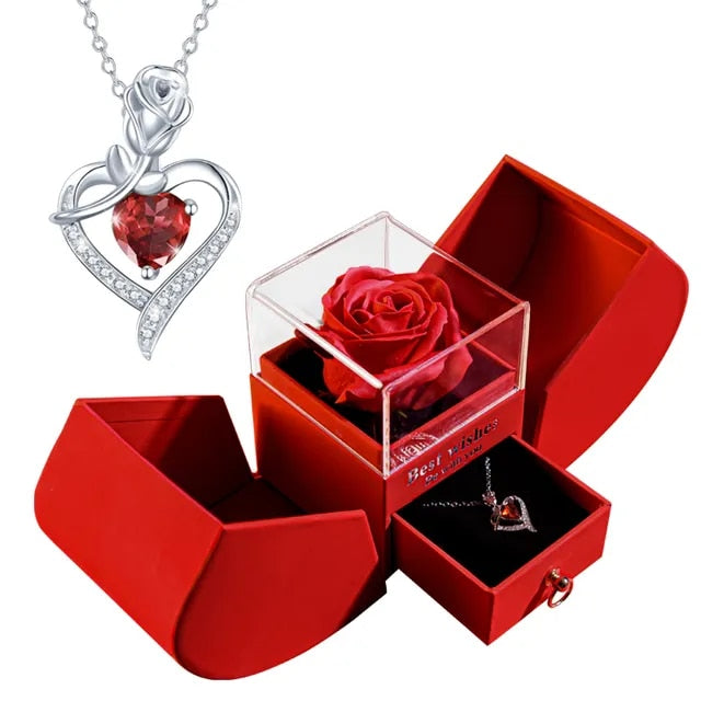 Forever Rose Necklace Gift Box