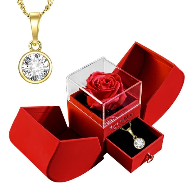 Forever Rose Necklace Gift Box