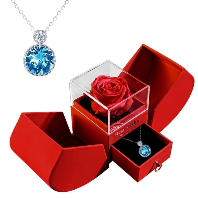 Forever Rose Necklace Gift Box