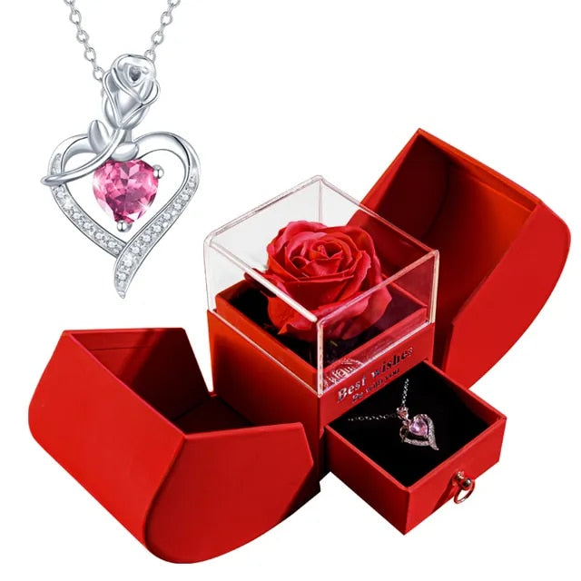 Forever Rose Necklace Gift Box