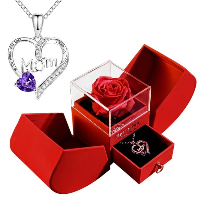 Forever Rose Necklace Gift Box