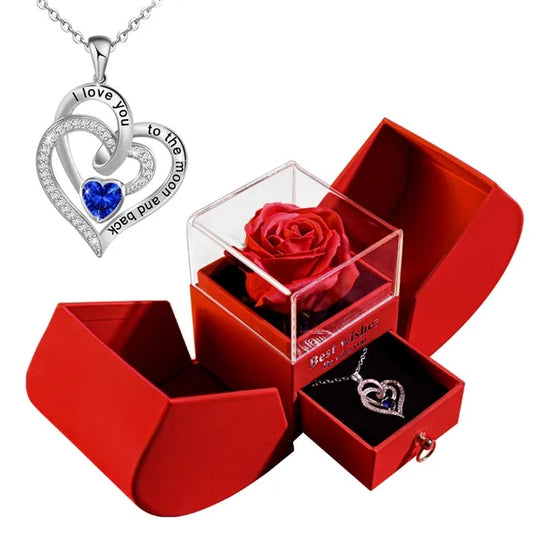 Forever Rose Necklace Gift Box